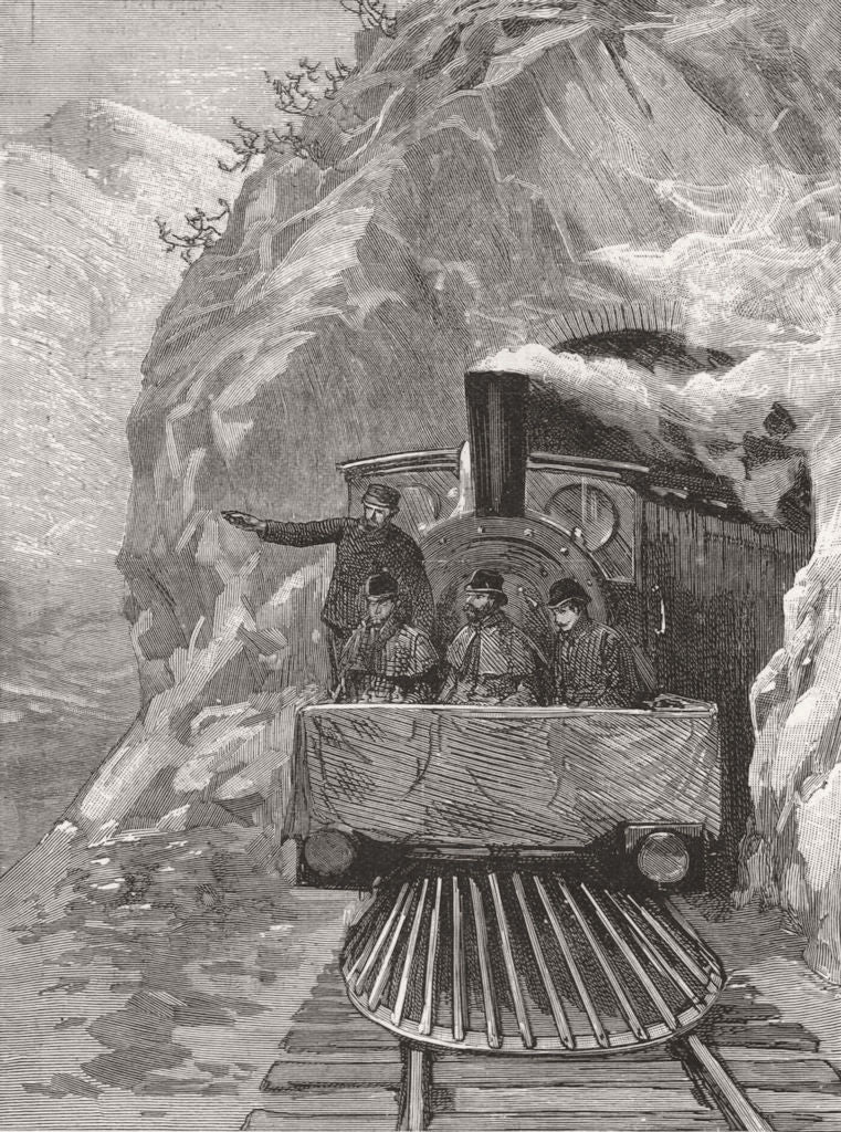 SOUTH AFRICA. Lord Randolph Churchill, train 1891 old antique print picture